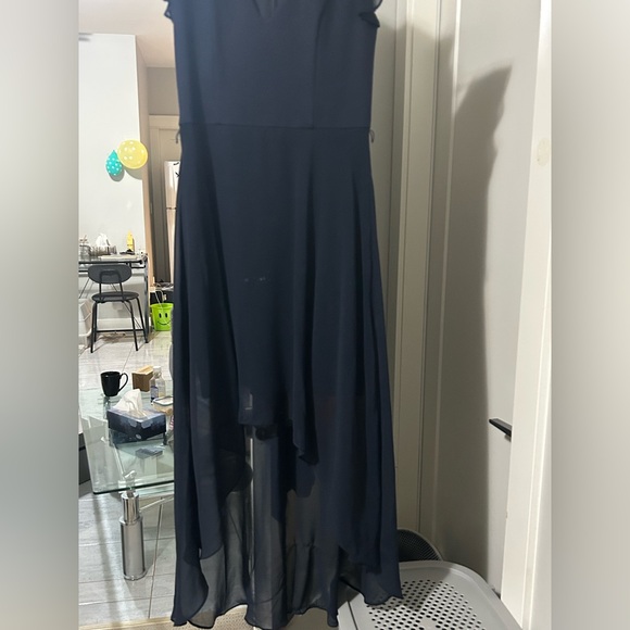 Ever New Black High Low Dress with Belt - Picture 3 of 5